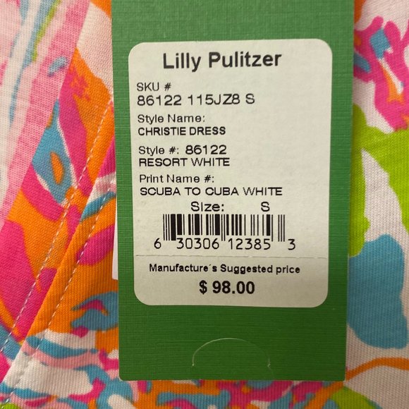 Lilly Pulitzer Christie Dress in Scuba to Cuba - Picture 6 of 6